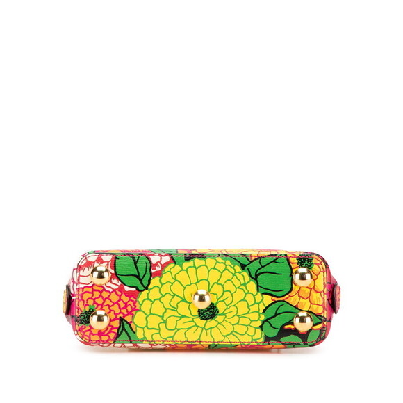 Gucci Horsebit Ken Scott Flower Shoulder Bag Pink Yellow Multicolor - Picture 3 of 8